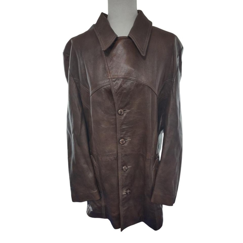 VTG Rare 70s Angel Skin Cabretta Leather by Grais Jacket 40 Mob Boss Steampunk